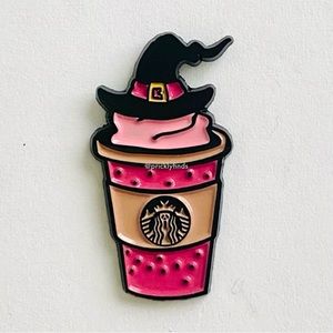 8/$40 Starbucks Ghostface Scream Coffee Cup Enamel Pin